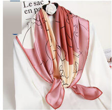 Load image into Gallery viewer, Silk scarf women&#39;s spring and autumn mulberry silk European style new scarf square scarf

