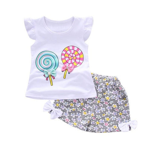 2018 Baby girl clothes 2PCS Toddler Kids Baby