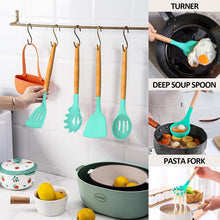 Load image into Gallery viewer, 33Pcs Silicone Kitchen Utensils Set Non-Stick Cookware for Kitchen - HOUSE OF MAGNOLIAS 33Pcs Silicone Kitchen Utensils Set, kitchen silicone utensil set, Non-Stick Cookware, silicon Kitchen 
