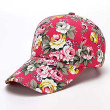 Load image into Gallery viewer, Small floral cloth peony cloth baseball cap cap duck bill hat
