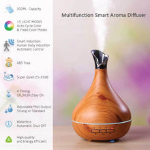 Load image into Gallery viewer, Essential Oil Aroma Diffuser Tulip Light Wood Colour Ultrasonic Mist
