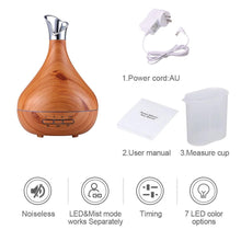 Load image into Gallery viewer, Essential Oil Aroma Diffuser Tulip Light Wood Colour Ultrasonic Mist
