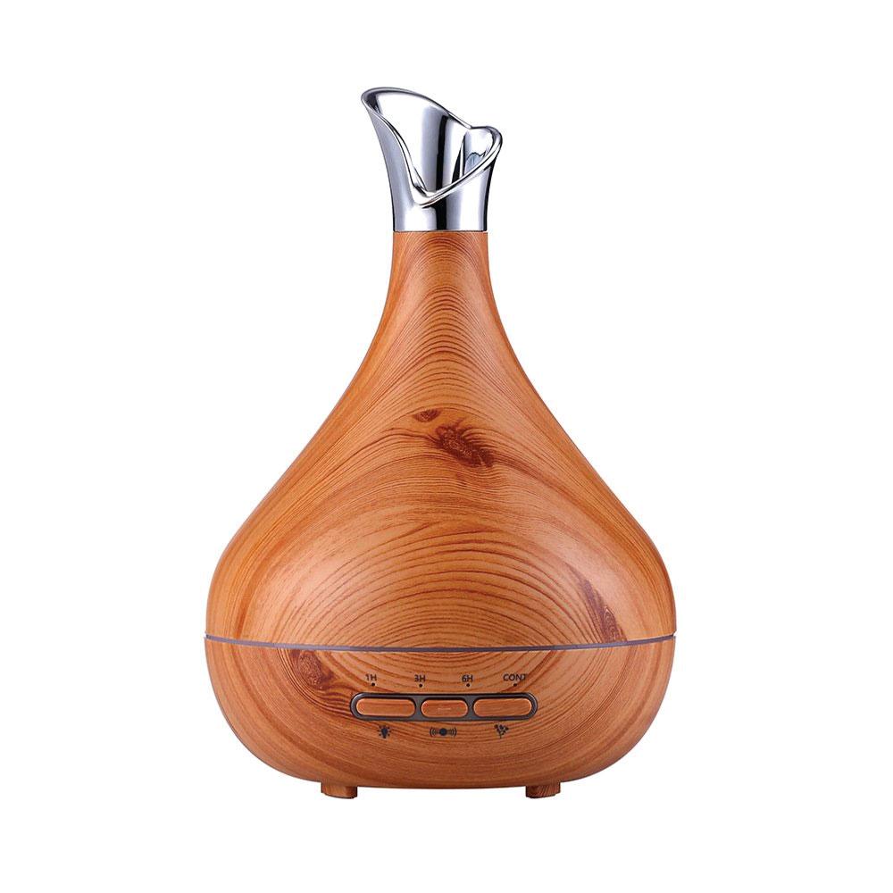 Essential Oil Aroma Diffuser Tulip Light Wood Colour Ultrasonic Mist
