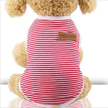 Load image into Gallery viewer, Summer Pet Dog Clothes Cotton Striped Vest t shirt
