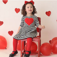 Load image into Gallery viewer, Toddler Kids Baby Girls dress lovely Heart Striped
