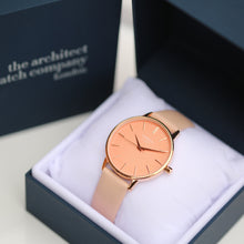 Load image into Gallery viewer, Ladies Architēct Coral - Handwriting Engraving + Light Pink Strap
