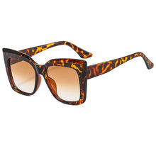 Load image into Gallery viewer, Rectangle Big Frame Cat Eye Sunglasses
