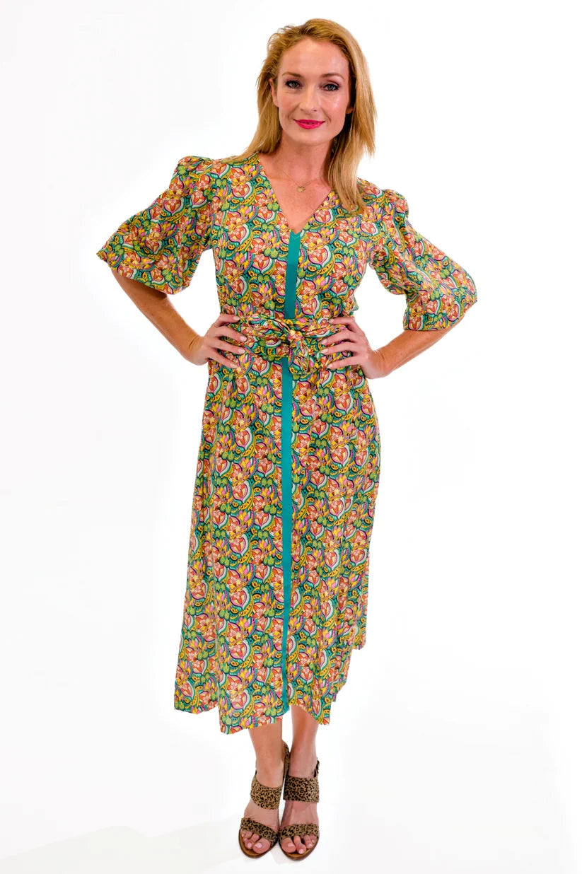 Roselle - Primrose dress St Clairs Paisley - HOUSE OF MAGNOLIAS colourful, Cotton, FLORAL, green, Roselle, summer, women's fashion