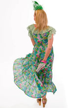 Load image into Gallery viewer, Roselle - Florentine Frilled Maxi Green Venus - HOUSE OF MAGNOLIAS 
